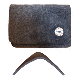 Mandil pura lana marrón