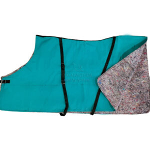 MANTA DE LONA VERDE CON FRAZADA